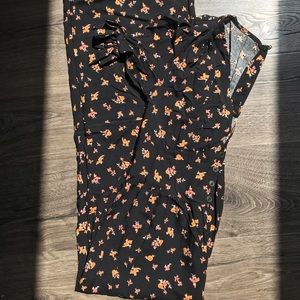 Floral V Neck Jumpsuit